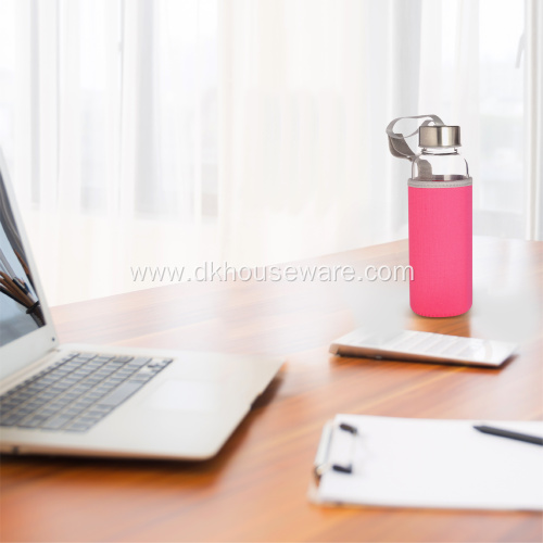 Borosilice Glass Water Bottle set with Insulated Sleeve